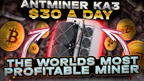 The World's Most Profitable Crypto Miner! Antminer KA3 Kadena Miner Makes $35 A Day | How To Get One