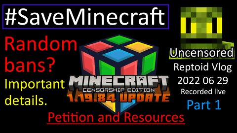 #SaveMinecraft Discussion on the 1.19.84 'Chat Report' SECURITY PROBLEM and Community action taken.