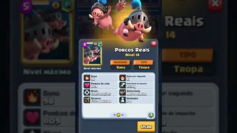 CLASH ROYALE - PORCOS REAIS NÍVEL MÁXIMO