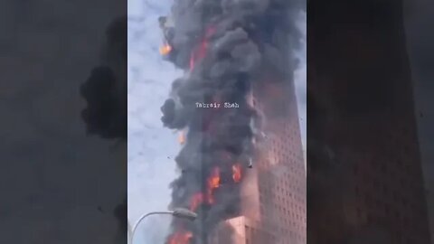 China's tallest building #Skyscraper has caught fire