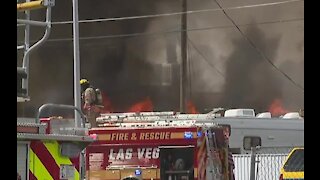 Fire breaks out on Las Vegas historic westside