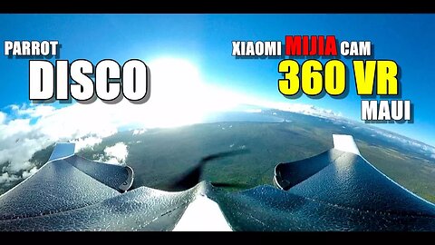 PARROT DISCO 4K 360 VR Flight with XIAOMI MIJIA SPHERE Cam - Maui Hawaii Auto Mission