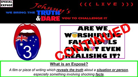 (((LIVE))) Johnny's T&D SPECIAL EXPOSE 3: WHERE WERE WE LAST TIME WE MET?