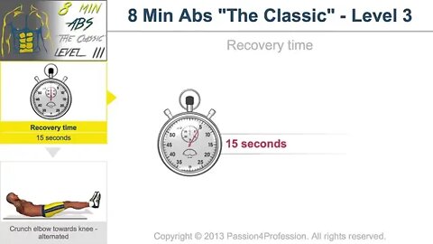 8 Min Abs Level 3 No Music