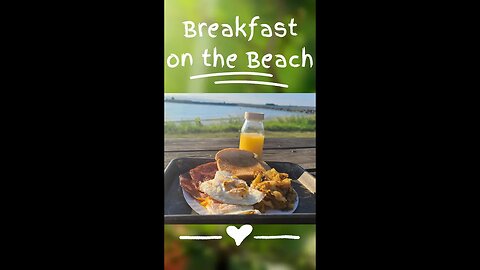 BREAKFAST ON THE BEACH - The Coolest Way to Start Your Day #Shorts