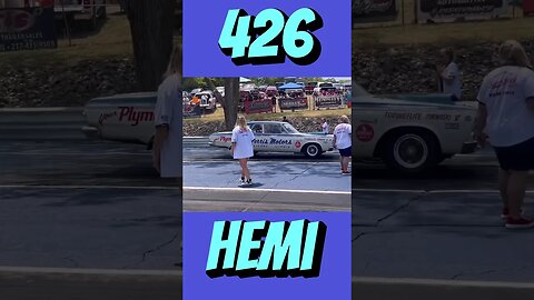 426 HEMI Super Stock Plymouth Melting the Tires! #shorts