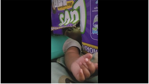 Inventive Parents Convert Empty Box Into Home Theater For Baby