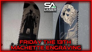 Friday the 13th Machete Engraving