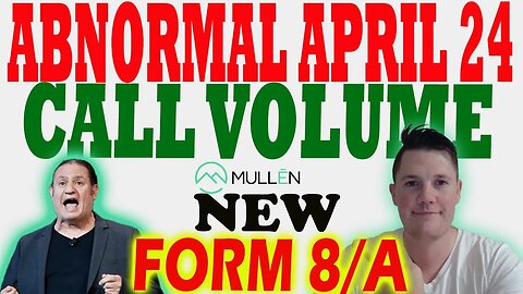 Abnormal Mullen Call Volume │ WHY Mullen REALLY Closed Red Today ⚠️ Must Watch Mullen Video