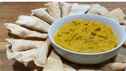 Pumpkin Hummus and Grain Free Tortilla Chips