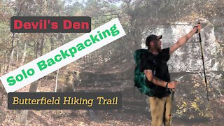 Solo Backpacking Trip at Devils Den State Park along the Butterfield Trail