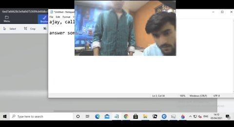 SHOWING THIS SCAMMER HIS OWN WEBCAM ON MY COMPUTER!
