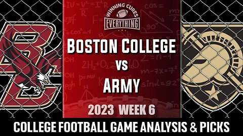 Boston College vs Army Picks & Prediction Against the Spread 2023 College Football Analysis