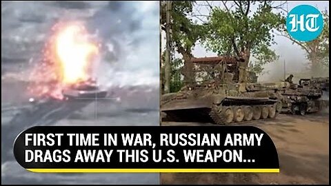 Russia Mocks USA With Video OF Abrams Tank Being Taken From Ukraine's Avdiivka To Be Shown As Trophy