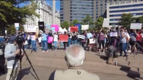 Pro-Life Vs Pro-Choice At The Rally for Abortion Justice