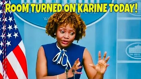 The Room TURNED Against Karine Jean-Pierre Today for NOT COMMENTING on Trump’s Arraignment!