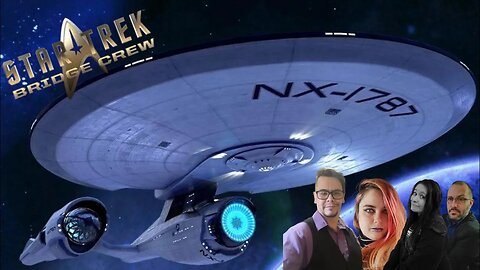 Crew of the Omnus are on the bridge of the USS-Ageis #StarTrekBridgeCrew