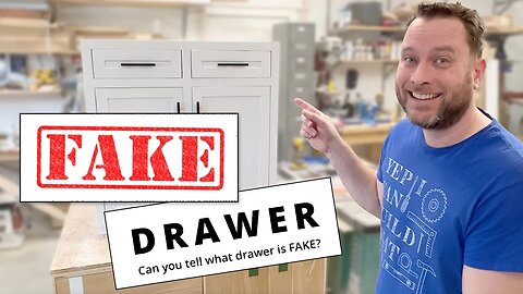 Make A FAKE Drawer Front | Cabinet & Furniture Making Tips & Tricks