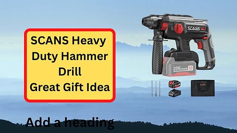 Scans S-521 Cordless Heavy Duty Rotary Hammer Drill Review. Great Gift Idea for Men