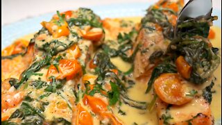 My favorite delicious fish 😋 The most tender recipe with salmon fillets