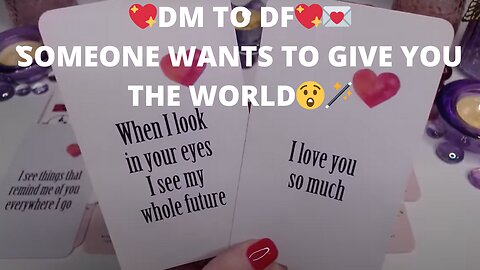 💖DM TO DF💖💌 SOMEONE WANTS TO GIVE YOU THE WORLD😲🪄READY TO OPEN UP🪄🤯COLLECTIVE LOVE TAROT READING ✨