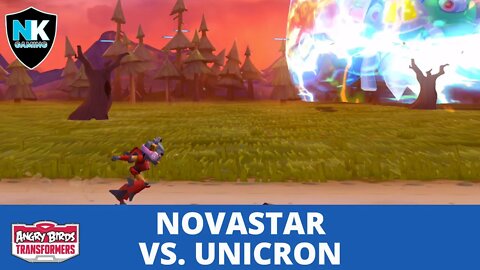 Angry Birds Transformers 2.0 - Novastar vs. Unicron x2