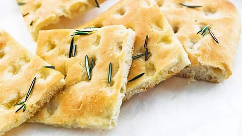 Authentic Italian Focaccia Bread Recipe with Fresh Rosemary