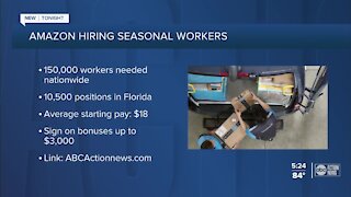 Amazon to hire more than 2,000 locally for seasonal jobs