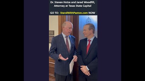 9.12.23: Dr. Steven Hotze and Jared Woodfill at the Texas State Capital in Support of Ken Paxton