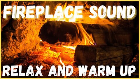 Fireplace ambience for deep, warm sleep Relaxing fireplace sound!