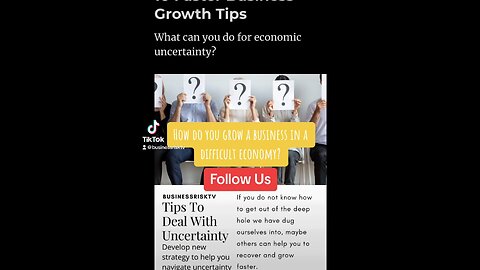 10 Faster Business Growth Tips: What can you do for economic uncertainty?