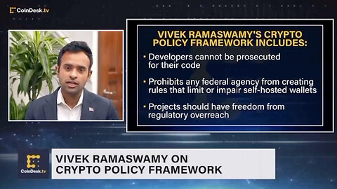 Vivek Ramaswamy Lays Out His 'Three Freedoms Of Crypto' Policy Framework