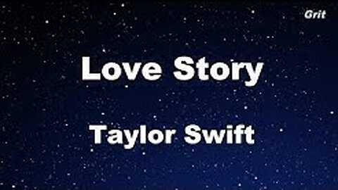Taylor Swift-Love story (karaoke)