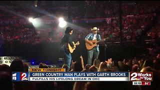 Green Country man plays with Garth Brooks