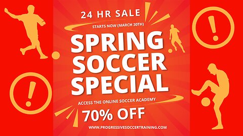 Spring Soccer Season Special: 70% OFF Starts NOW! 🌟