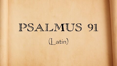 Salmo 91 em Latim