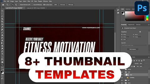 thumbnails for fitness channel |Bulk GFX|