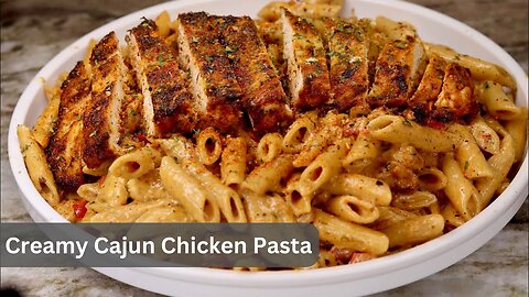 Creamy Cajun Chicken Pasta | How To Make Cajun Chicken Pasta | asmr