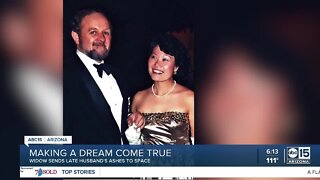 Scottsdale woman helps late husband fulfill dream of spaceflight