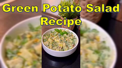 Green Potato Salad Recipe | سالاد سبز سیب زمینی #NAZIFOOD #GreenPotatoSalad