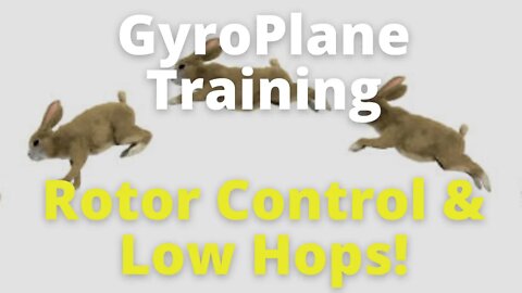 Gyroplane Training: Rotor Control & Low Hops