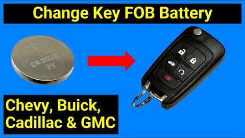 ✅ How to Change Key Fob Battery for Chevy, Buick, and GMC Remotes. Equinox, Malibu, Encore, Camaro