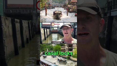 Flying a drone off of moving boat with no tracking software in the Canals of Bangkok #shorts