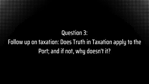 Special District: Truth in Taxation and the Utah Inland Port? Question 3 and 4