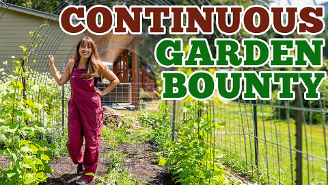 How We Double the Garden Harvest (SUCCESSION Planting & Intercropping)