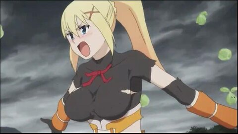 konosuba darkness attacked by cabbage sexually aroused big boobs