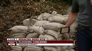 Kenosha County residents begin sandbagging