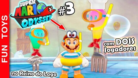 🔴 Super Mario Odyssey #3 - E já partimos para OUTRO REINO! Agora é tudo de baixo da água! 🐳💦