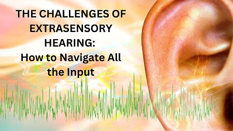 The Challenges of Extrasensory Hearing - How to Navigate All the Input