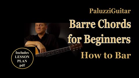Barre Chords Guitar Lesson for Beginners [How to Bar]
